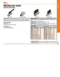 Thumbnail of document Data Sheet - MV Mini Brass Ball Valve